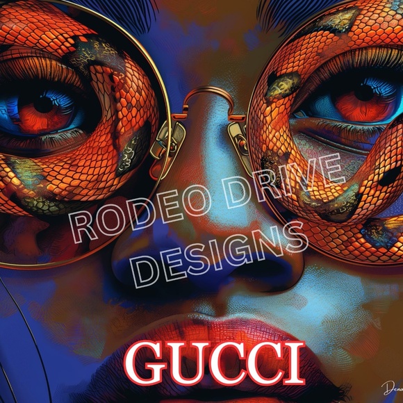 GUCCI WALL ART 20x16 GUCCI FASHION ART GUCCI PRINT - Picture 2 of 2